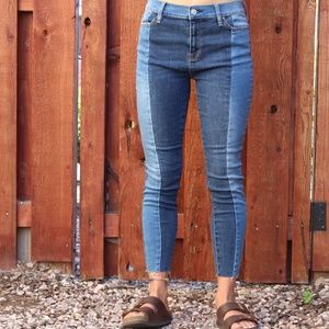 Two toned high waisted PacSun jeans